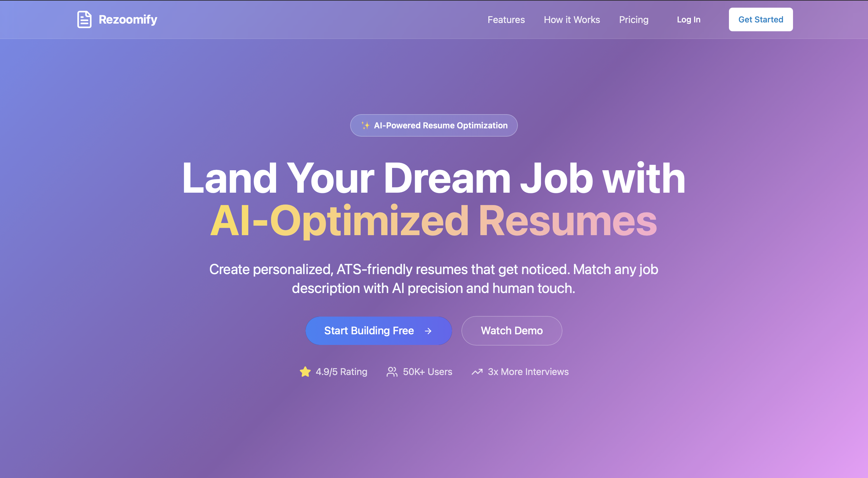 Rezoomify – Resume Architect